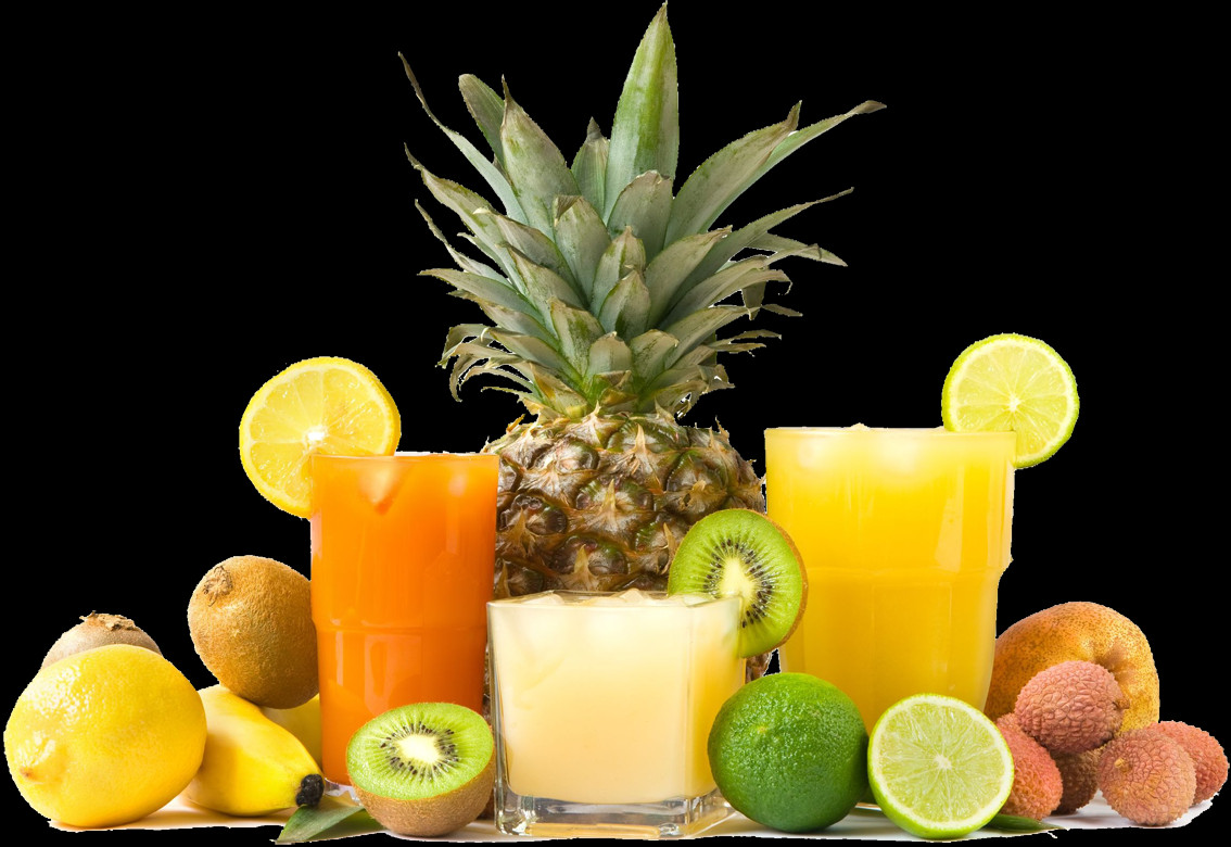 Juice Is A Beverage Made From The Extraction Or Pressing - Tropical Juices (1134x780), Png Download
