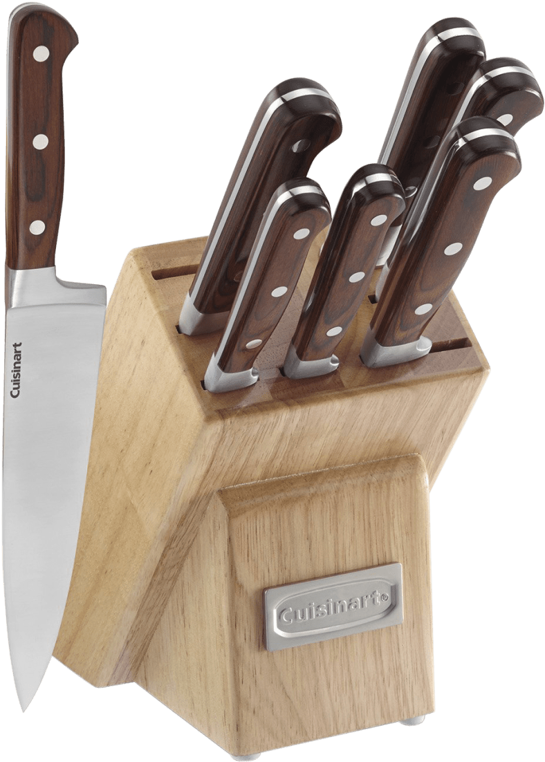 Cuisinart Knife Set Wood (1104x1104), Png Download