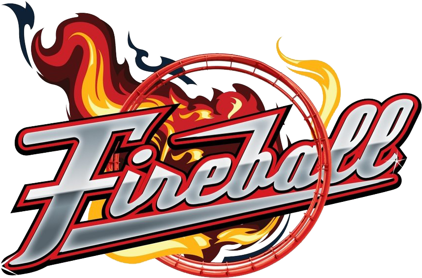 Fireballlogo - Fireball Six Flags Logo (1000x580), Png Download