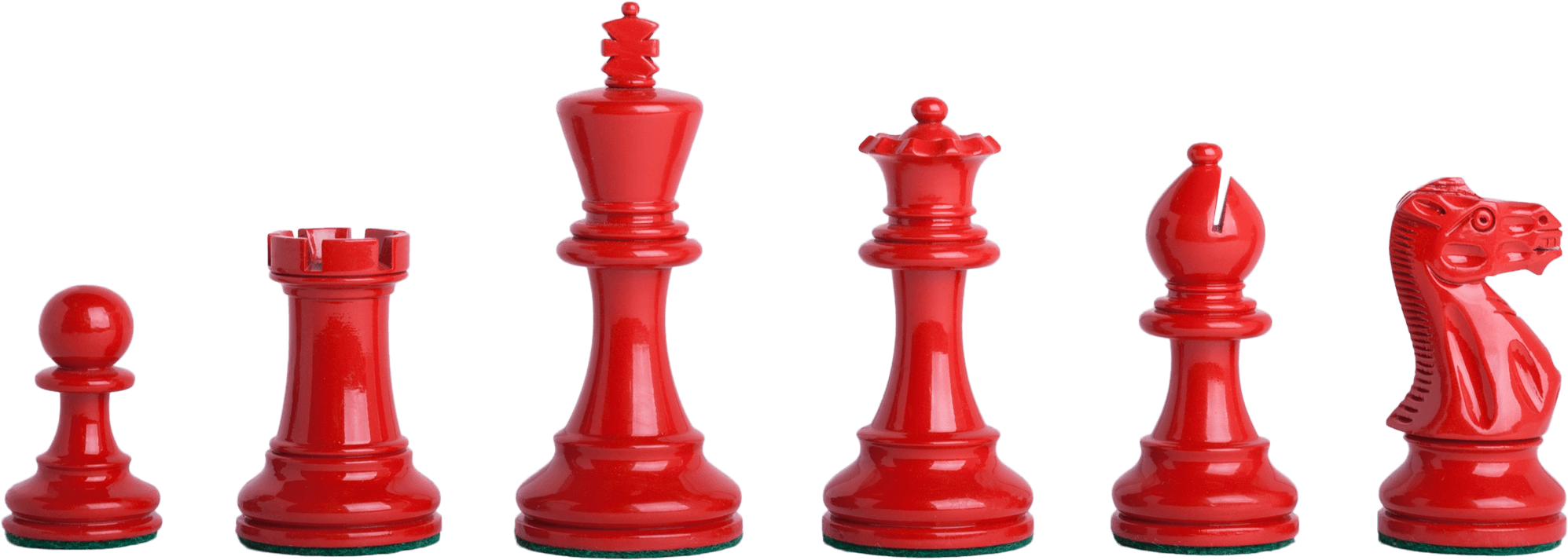 The Grandmaster Regal Series Chess Pieces - Red Chess Pieces Png (2112x971), Png Download