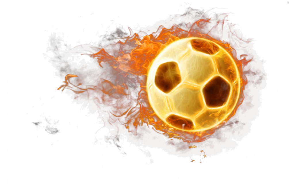 #football #gold #goldenfootball #footballfire #fireball - Flaming Soccer Ball (1024x1318), Png Download