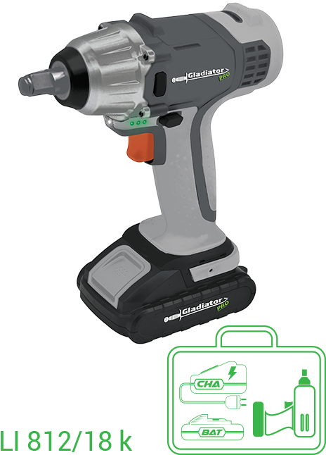 Rechargeable Impact Wrench - Drill (501x669), Png Download