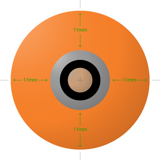 Round Cable Encapsulation Concentric Measurement Graphic - Circle (600x600), Png Download