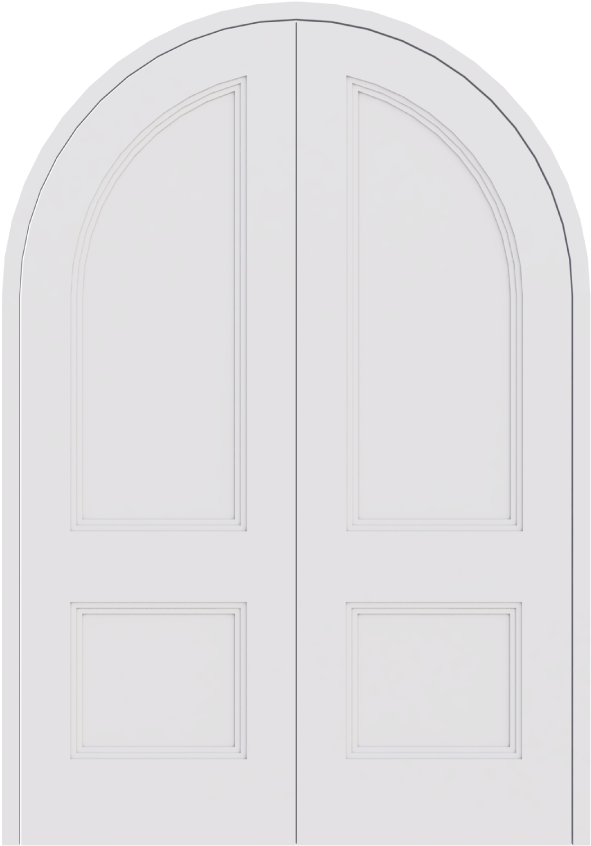 Chelsea Double Door - Arch (600x1123), Png Download