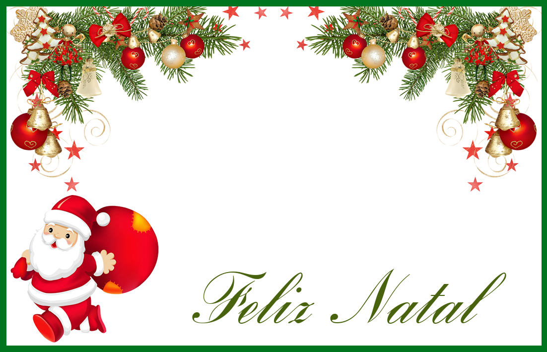 Cartão De Natal E Molduras De Natal Em Png Cally's - Decoração De Natal Png (1102x709), Png Download