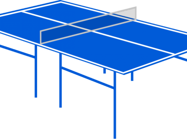 Table Tennis Table Drawing (640x480), Png Download