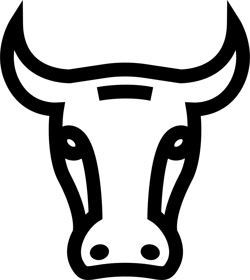 Png File Svg - Bull Outline Png (878x980), Png Download