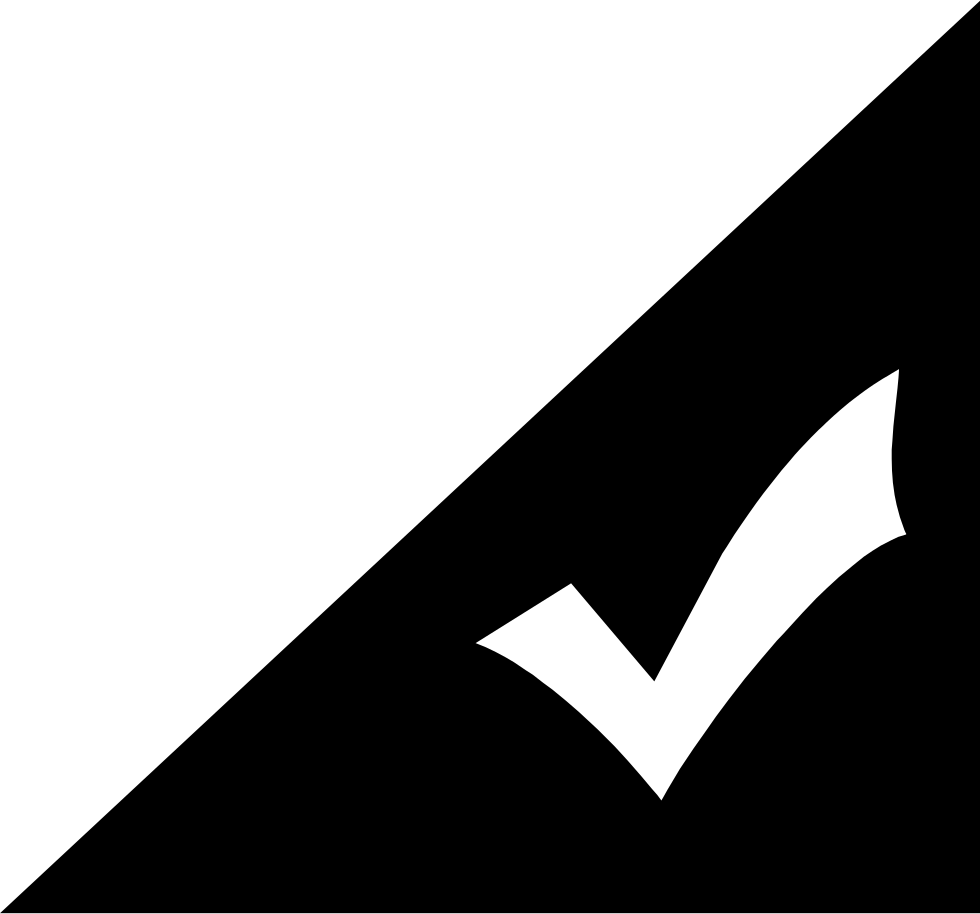 Check Mark Comments - Triangle (980x914), Png Download