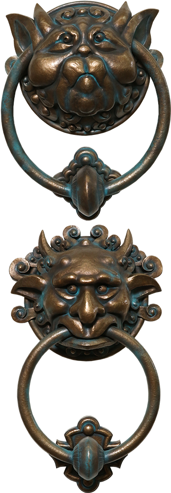 Chronicle Collectibles Labyrinth Door Knocker Set Scaled - Labyrinth Movie Knockers (480x1000), Png Download
