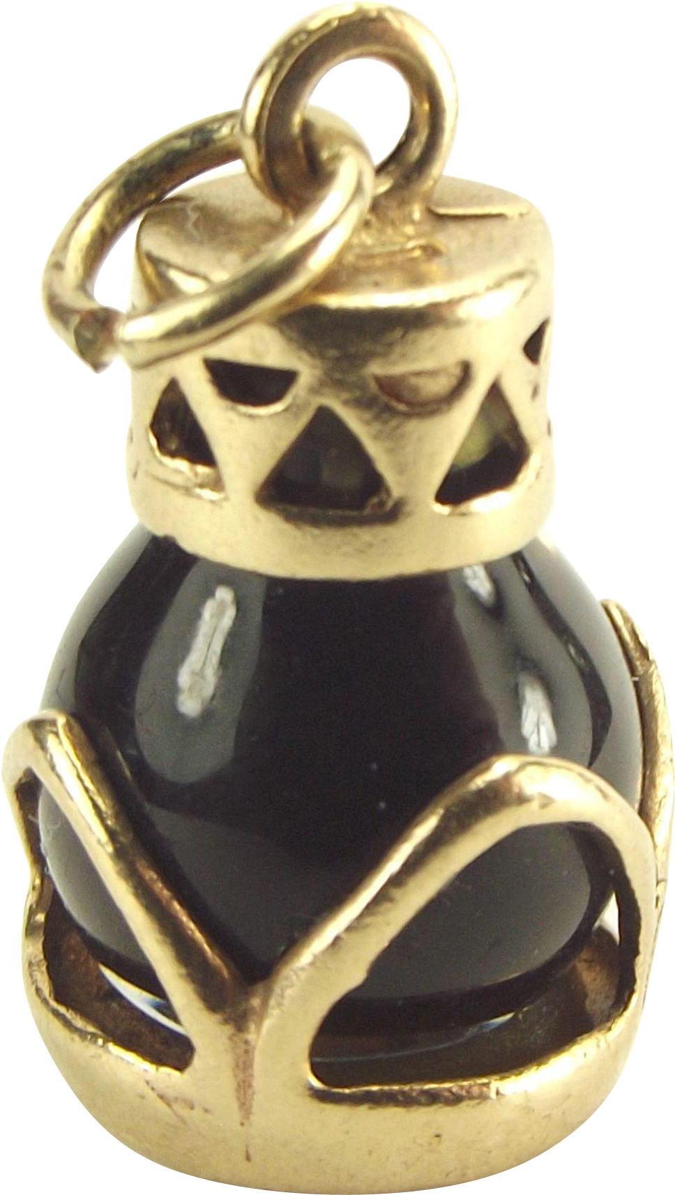 Vintage 9ct Gold Bottle Of North Sea Oil Charm Edinburgh - Locket (1713x1713), Png Download