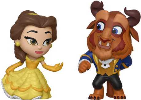 2 Pack Beast & Belle Funko (560x560), Png Download