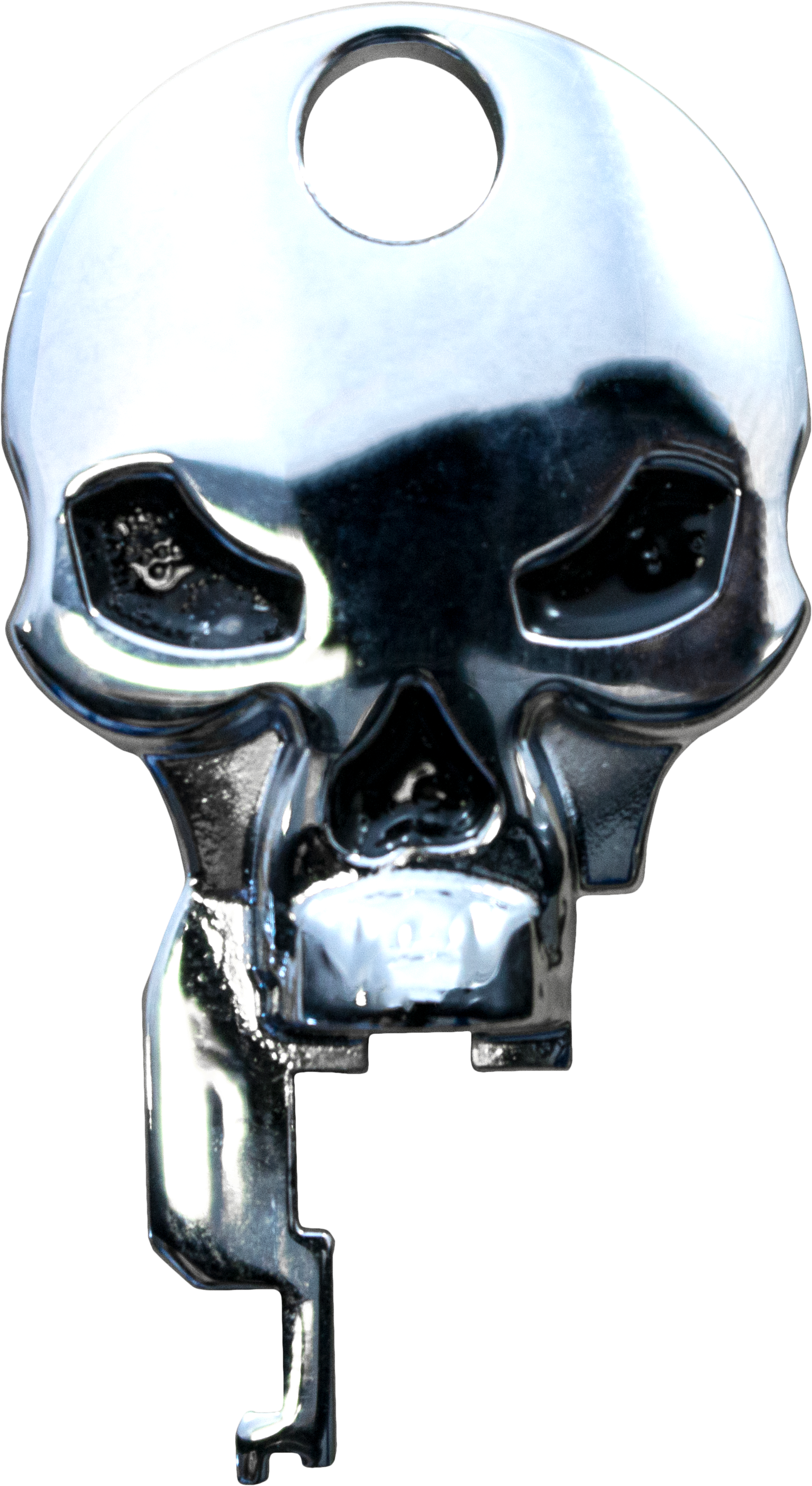 Costumized Key Without Transponder For Harley Davidson - Skull (1608x2870), Png Download
