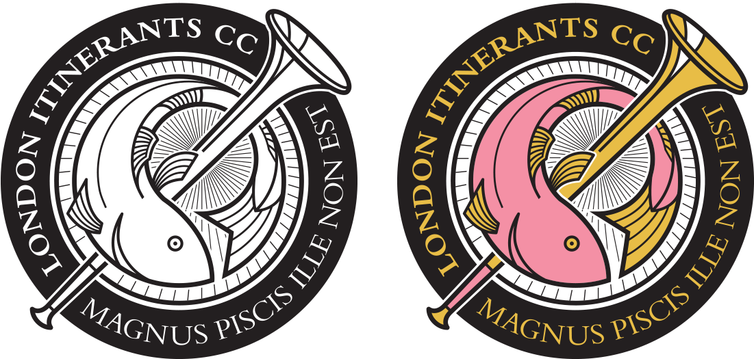 London Itinerants Cricket Club Logo - Circle (1100x700), Png Download
