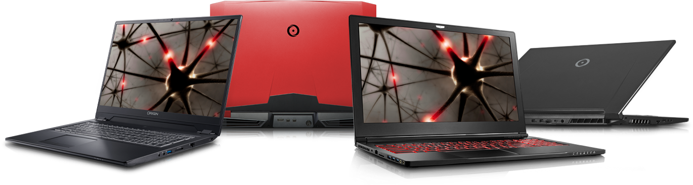 Origin Pc Laptops - Netbook (1407x430), Png Download