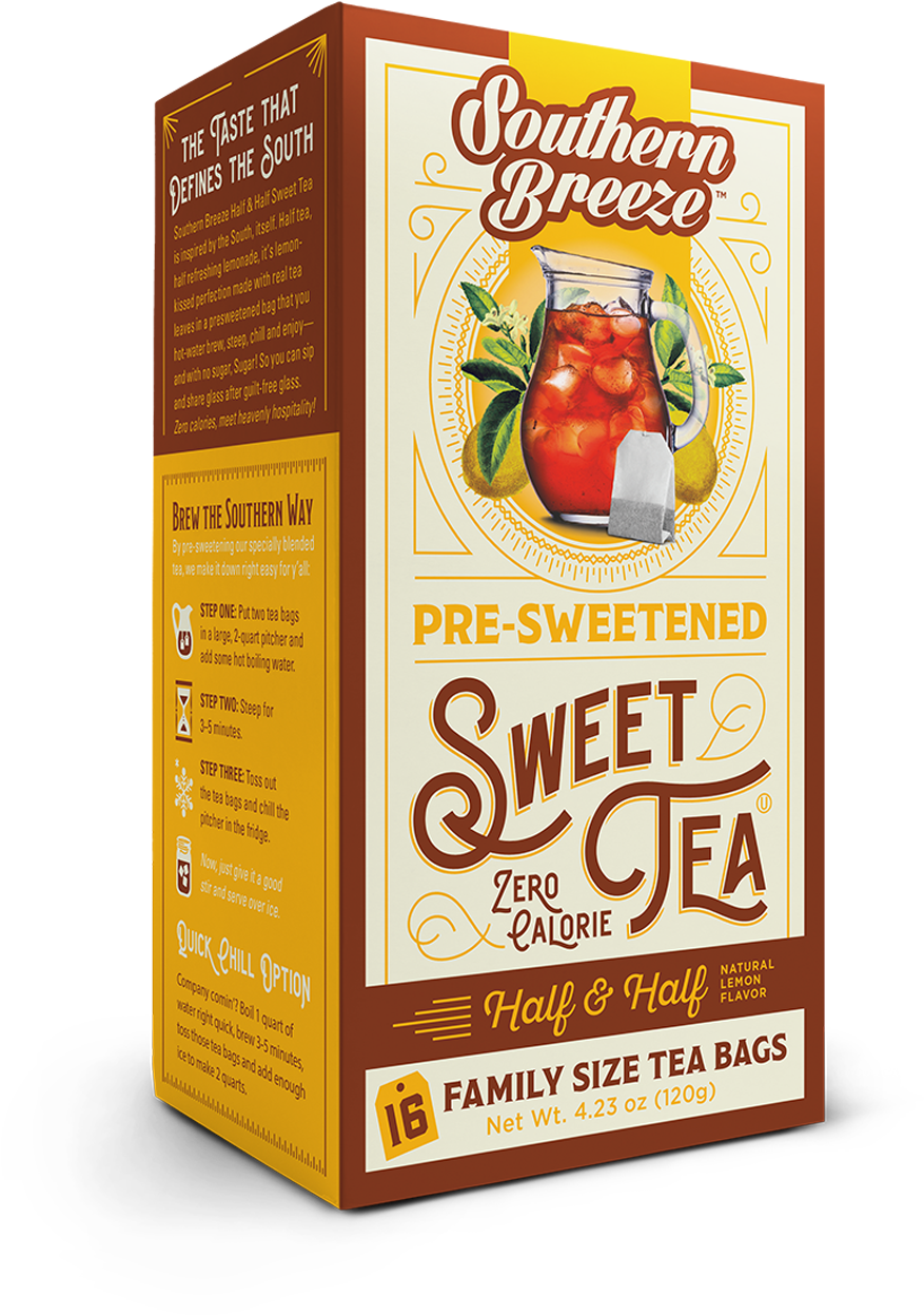 Half & Half Iced Sweet Tea - Southern Breeze Sweet Tea (1500x1500), Png Download