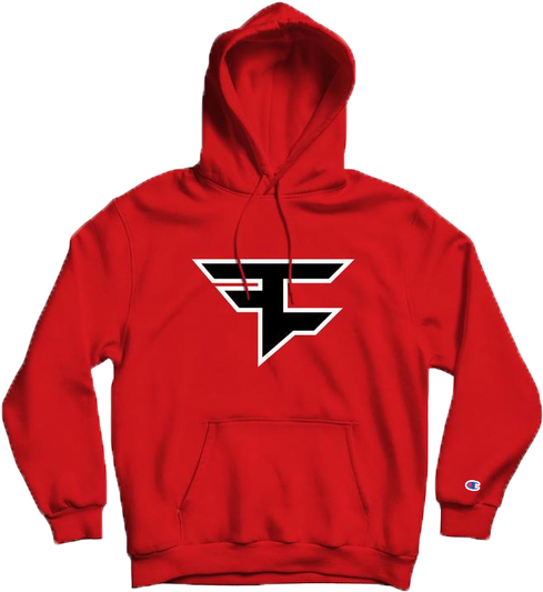 Faze Clan 2019 Logo Hoodie Black - Faze Clan Red Hoodie (600x600), Png Download