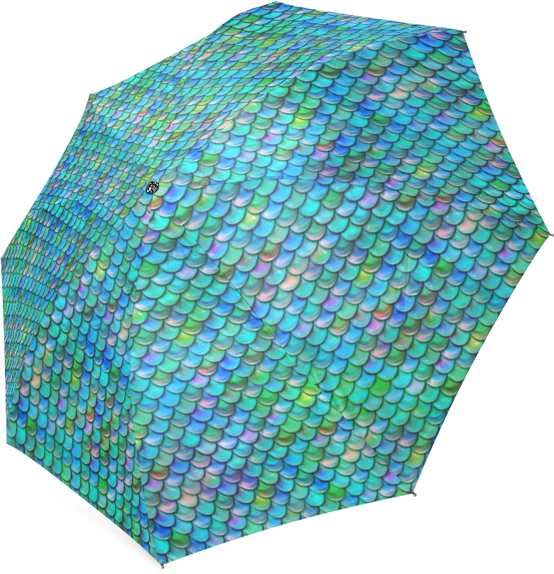 Mermaid Scales Foldable Umbrella - Umbrella (1000x1000), Png Download