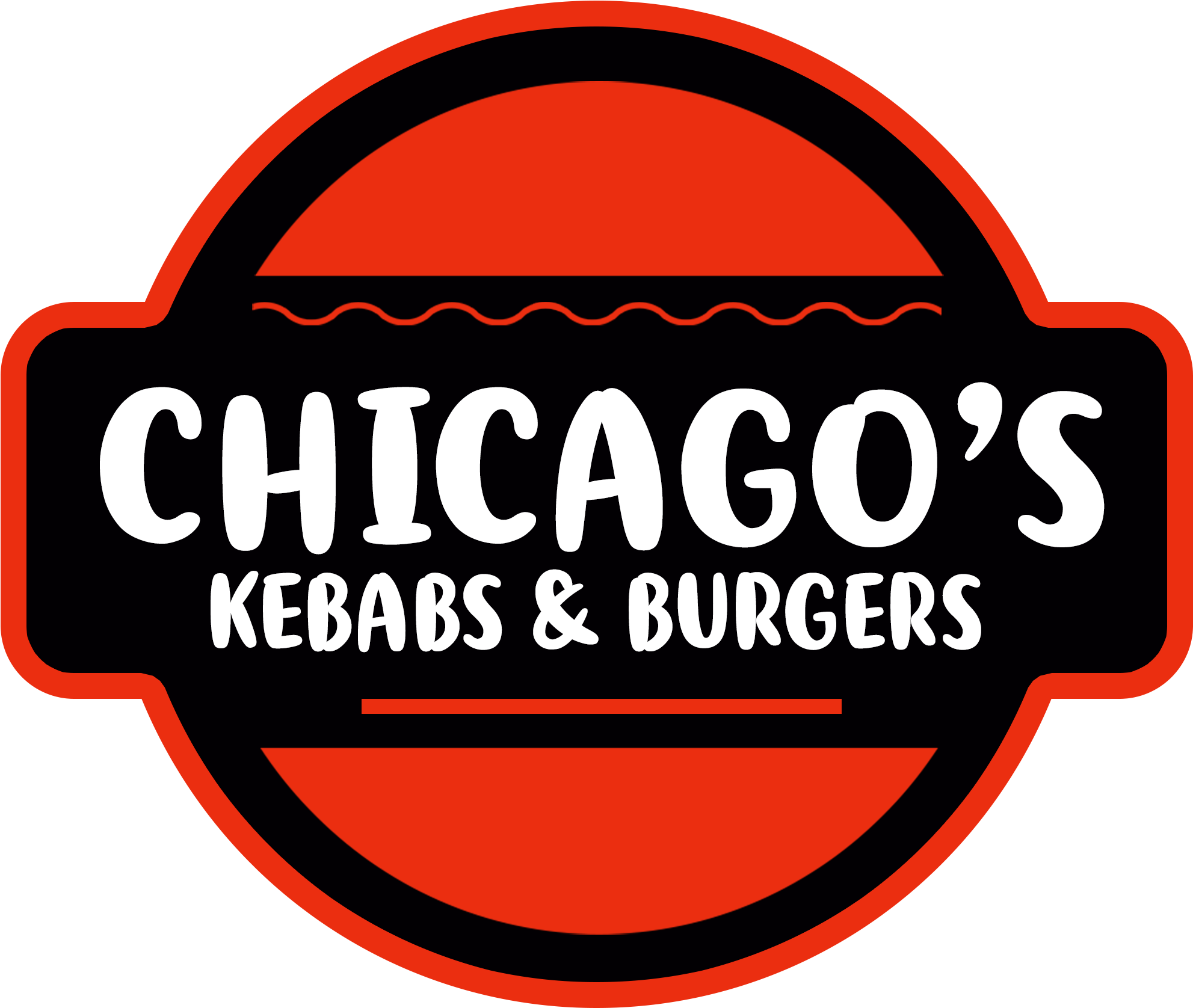 Chicagos Kebabs And Burgers - Label (2000x1690), Png Download
