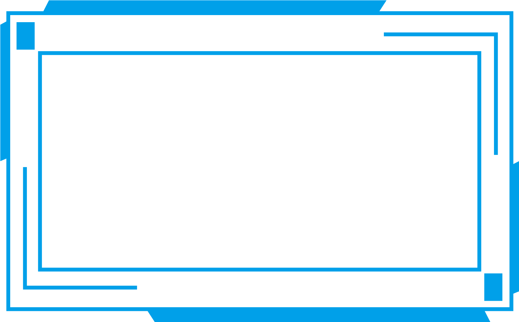 Fronteira De Tecnologia Azul Futurista Quadrado Png - Diagram (2000x2000), Png Download