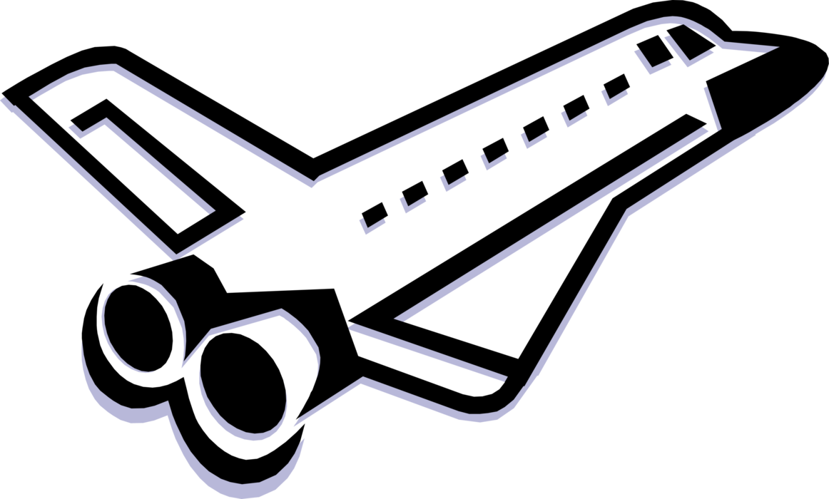 Vector Illustration Of United States Nasa Space Shuttle (1162x700), Png Download