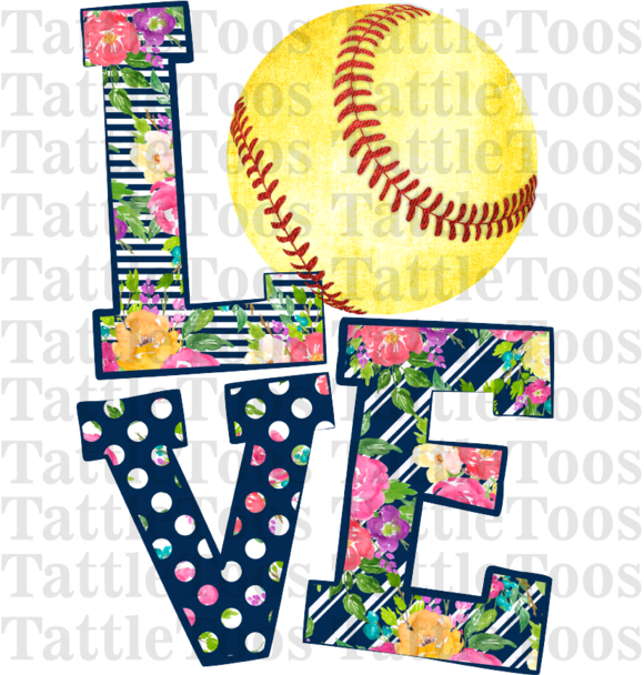 Florasoftballlovetf - Baseball Clip Art (580x608), Png Download