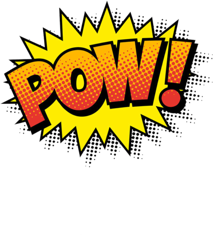 Pow Sticker - Onomatopeyas Pow (1024x1024), Png Download