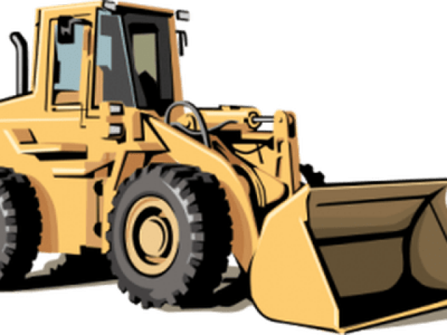 Crane Clipart Bulldozer - Png Heavy Equipment (640x480), Png Download