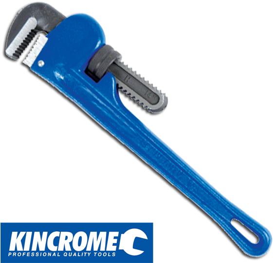 12″ Adjustable Pipe Wrench 300mm, Kincrome - Zipper (629x600), Png Download