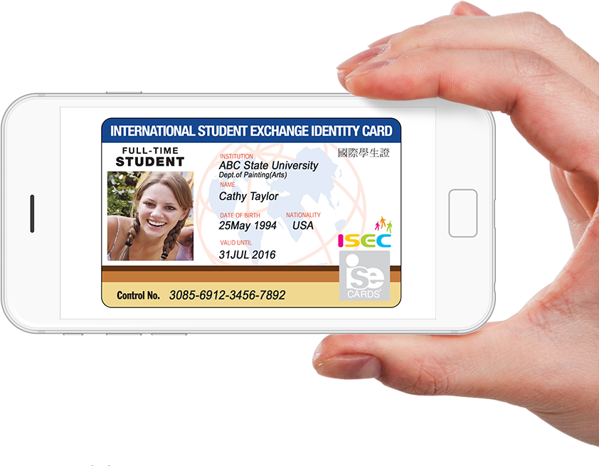 Isec Is A High Quality, Full Color Photo Id Card That - Student Carnet (852x674), Png Download