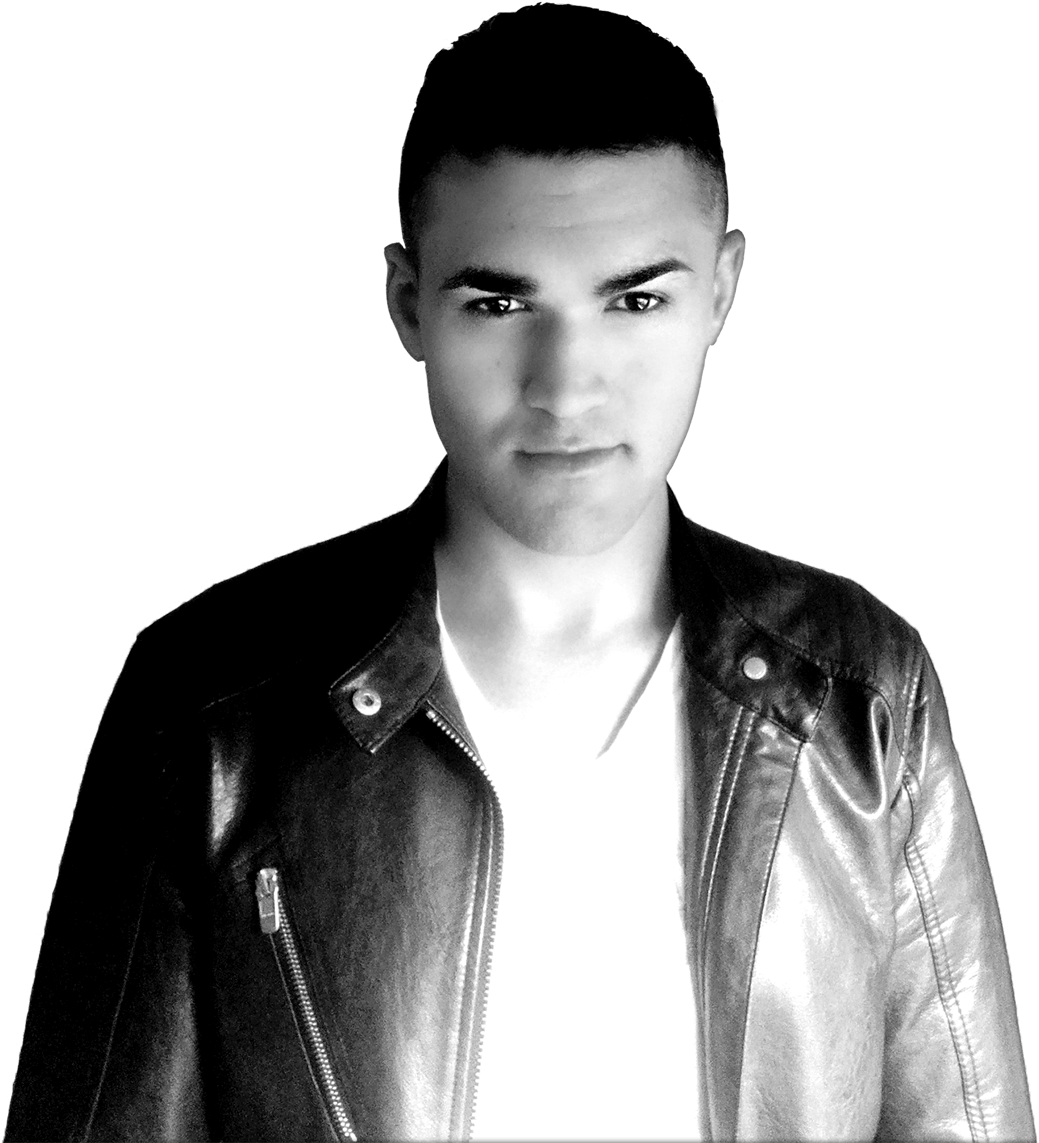 Edm Dj Producer - Leather Jacket (1066x1147), Png Download