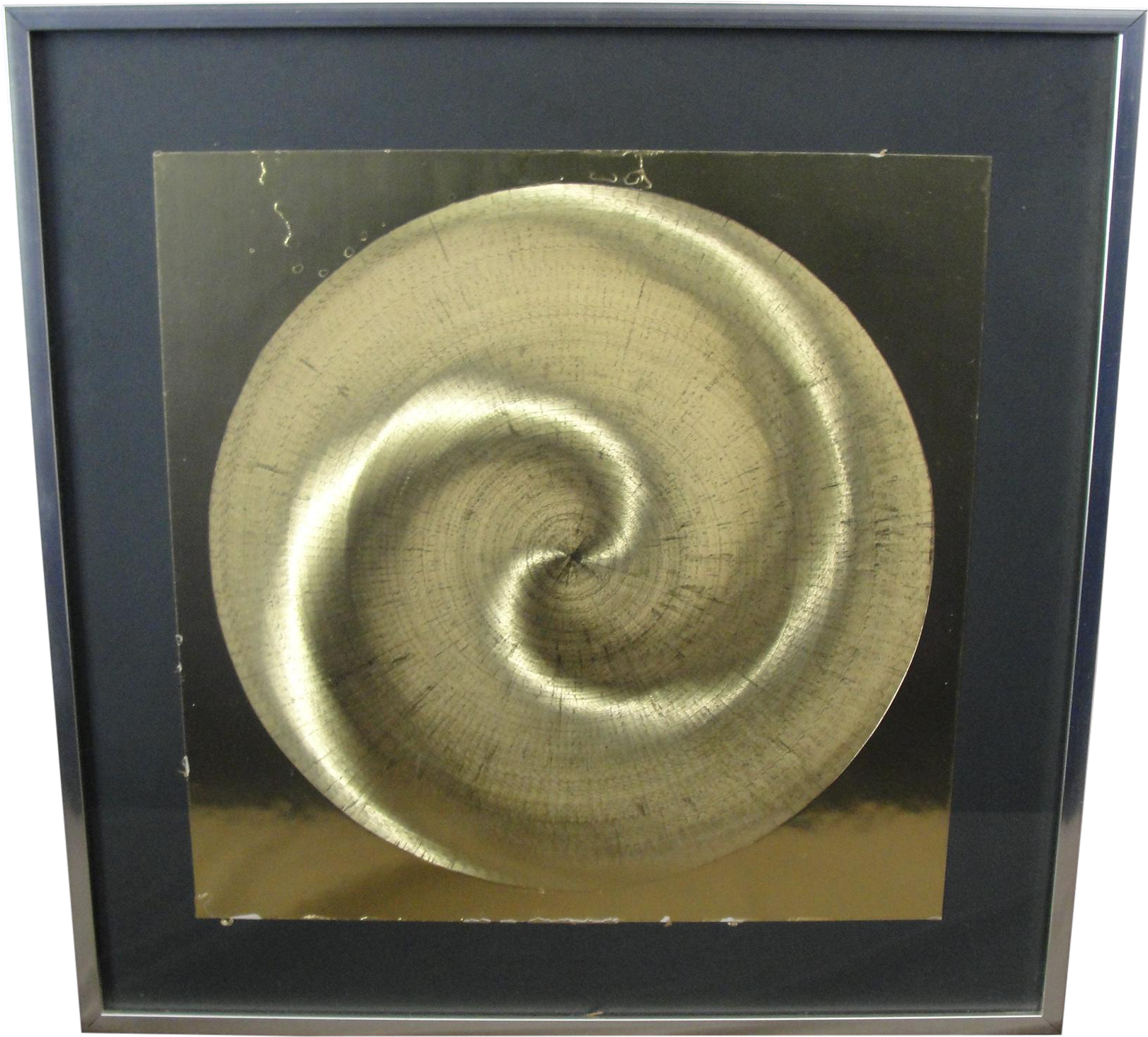 Vintage Geometric Swirl Gold Foil Wall Art - Picture Frame (1799x1624), Png Download