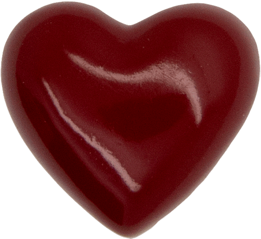 3d Small Heart Pin, Stone Red - Heart (600x600), Png Download
