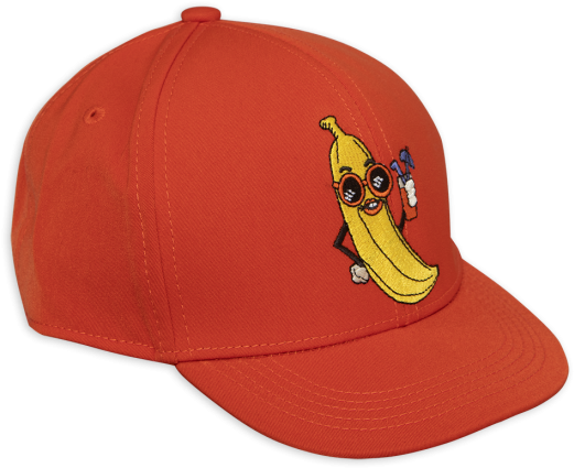 Mini Rodini Banana Embroidery Cap (786x786), Png Download