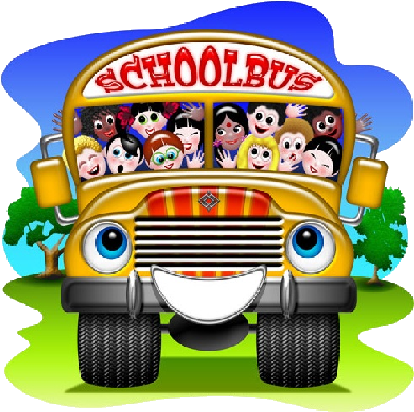 School Bus Cartoon Image-11 - School Bus Drivers Clipart (595x592), Png Download