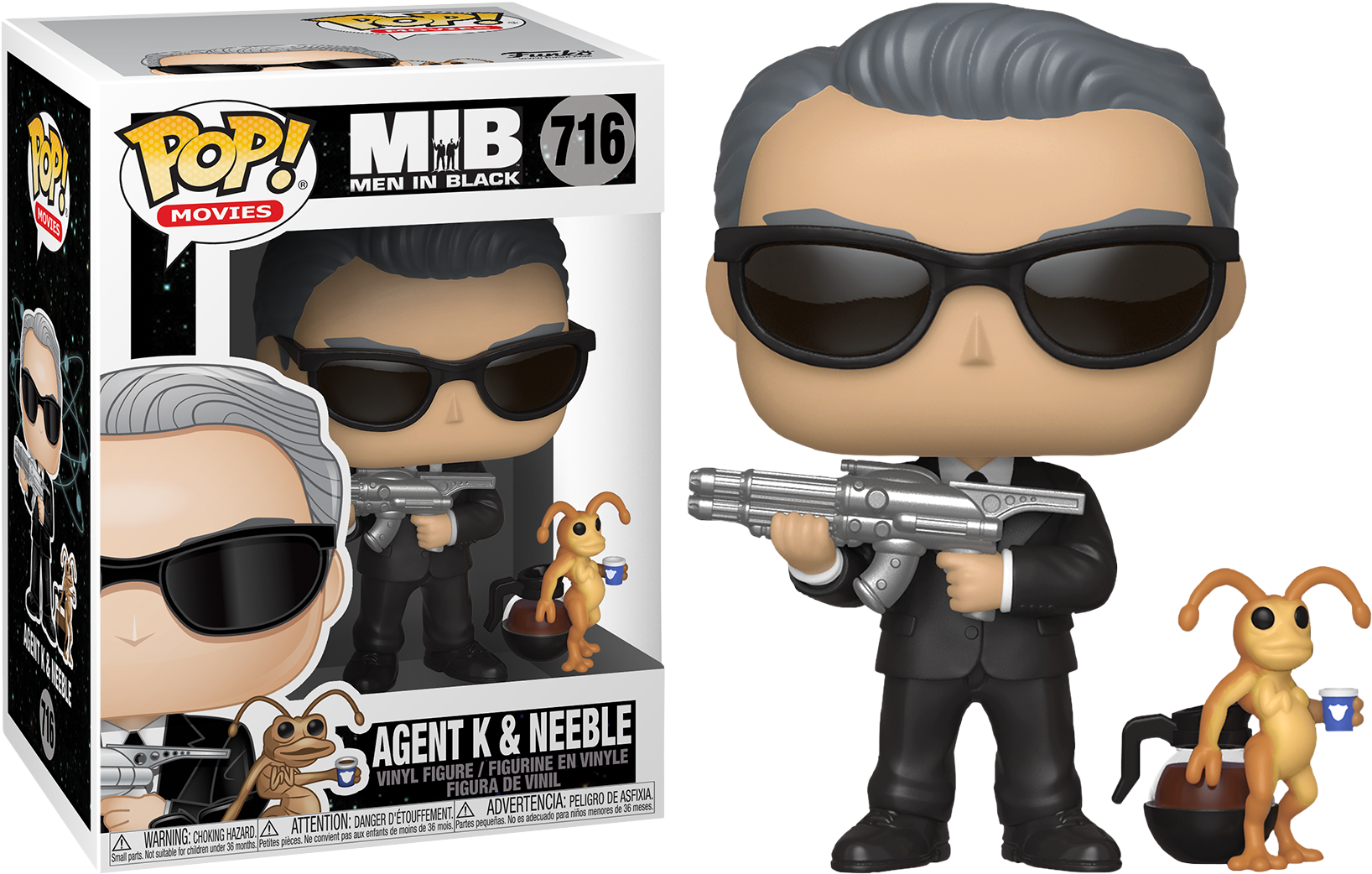 Vinyl Figure - Men In Black Pop (1700x1150), Png Download