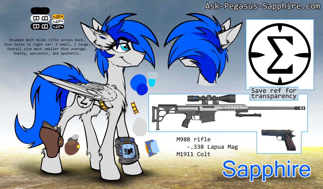 Artist Ralek Barrett - Fallout Equestria Guns Sniper Rifle (1280x751), Png Download