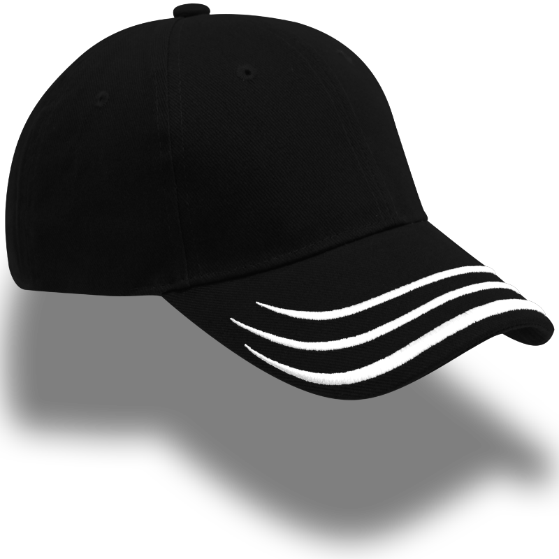 Wave Display Black White Shadow - Baseball Cap (800x800), Png Download