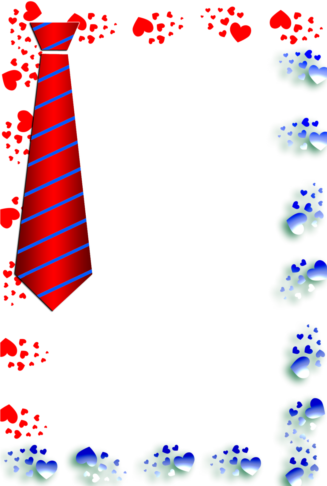 Necktie Napkin Fold - Molduras Para Fotos Papai Png (1068x1600), Png Download