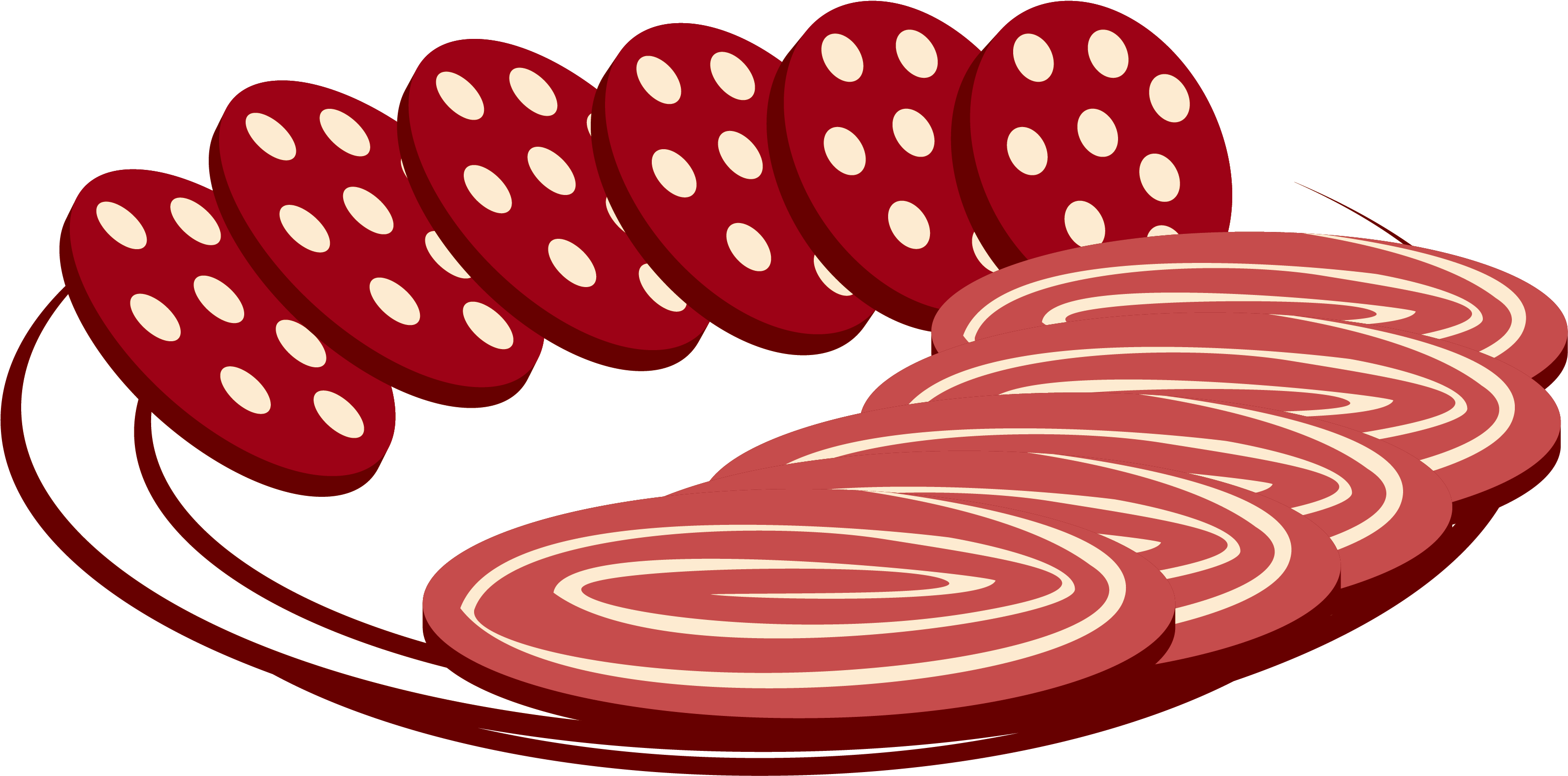 Hot Dog Ham Fast Food Hot Pot - Vector Jamon * Png (3696x2633), Png Download