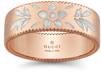 Gucci Fashion Jewelry Icon Blooms Ring - Gucci Icon Ring Yellow Gold (800x800), Png Download