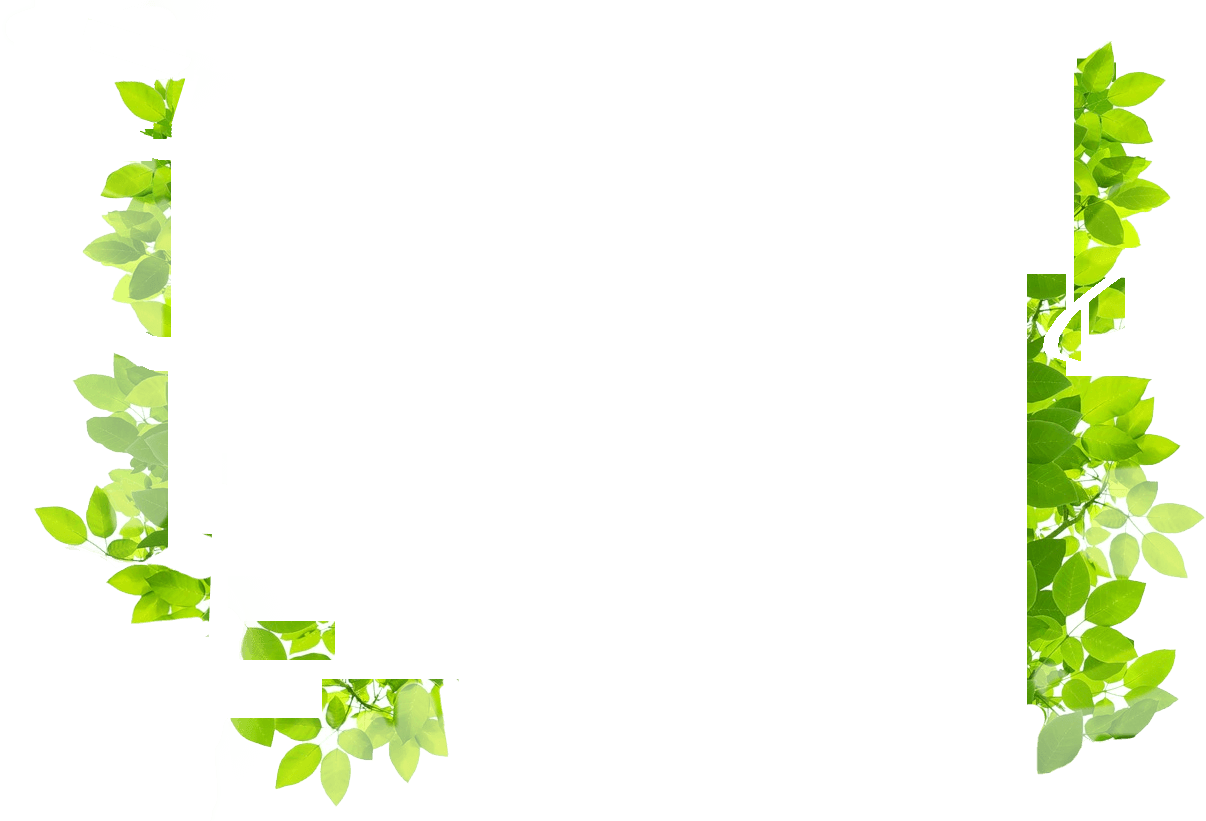 Flowers Banner New - Green Leaves Border (1206x821), Png Download