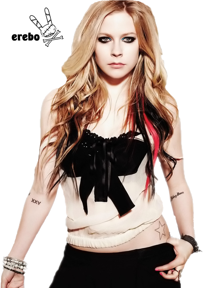 Avril Lavigne Png /2 - Avril Lavigne Tattoos (757x1024), Png Download