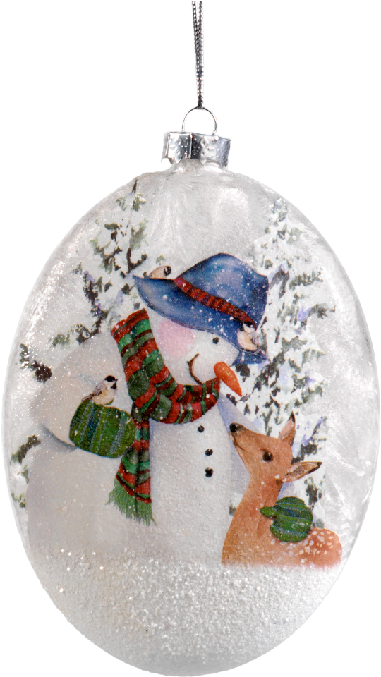 "the Snowman And His Friends\ - Christmas Ornament (1000x1000), Png Download