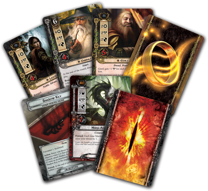 Lord Of The Rings Lcg - The Lord Of The Rings: The Card Game (718x659), Png Download