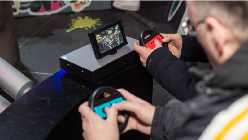 Numskull Nintendo Switch Joy-con Controller Wheel Adaptor - Nintendo Switch Juego De Carreras (800x800), Png Download