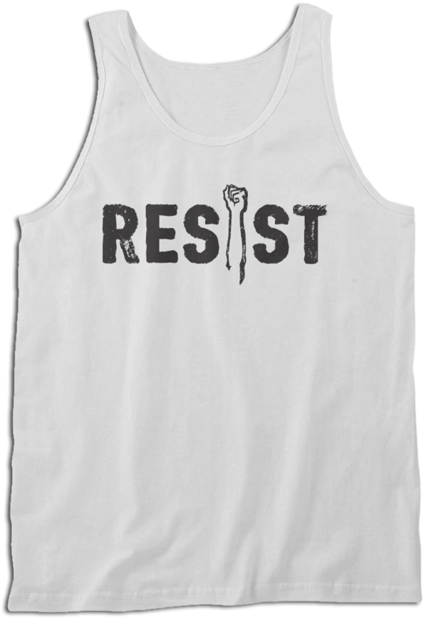 Anti Trump Power Fist T-shirt - Active Tank (740x895), Png Download