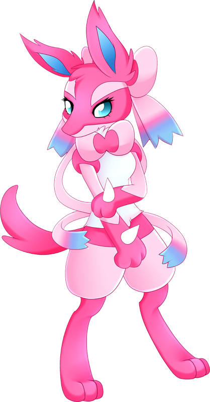 16,858,000 Exp - Pokemon Lucario And Sylveon (418x800), Png Download