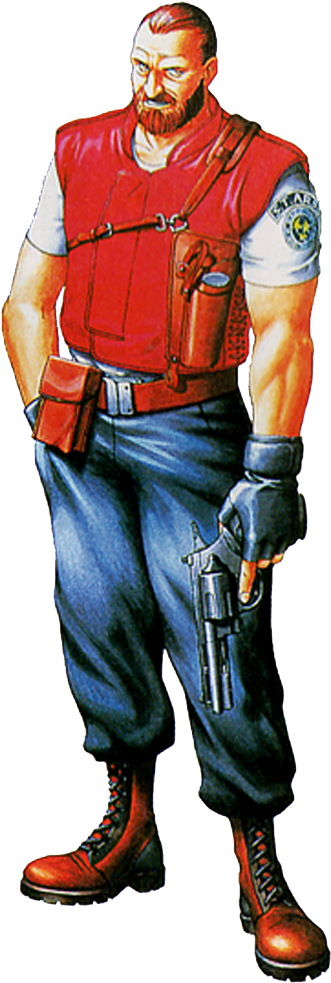 478 X 1000 4 - Barry Burton (478x1000), Png Download