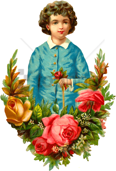 Free Png Download Victorian Boy With Flowers Png Images - Victorian Man Flowers (480x671), Png Download