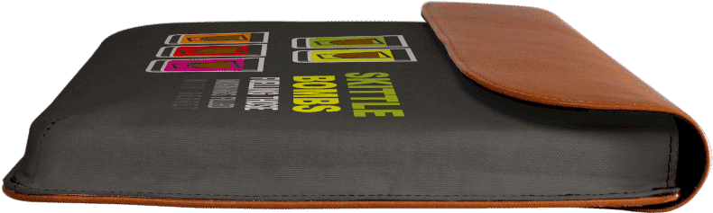 Dailyobjects Skittle Bombs Real Leather Envelope Sleeve - Mattress (900x900), Png Download